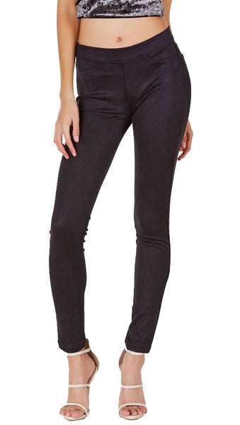 Free People Free People Midnight Vegan Suede Skinny Black