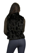 Eight Sixty Faux Fur Vest in Black