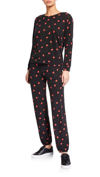 Monrow heart sweatpants new arrivals