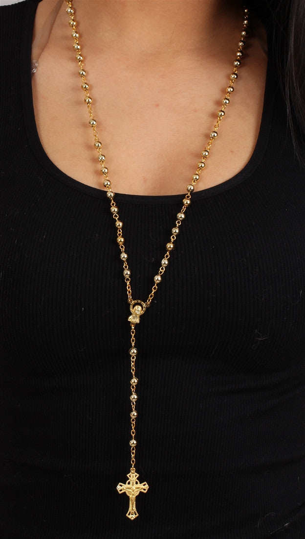 The Classic Rosary in Gold