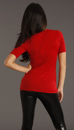 Salvage Speed Kills Short Sleeve Top in Red