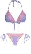 Chynna Dolls Swim Lilac Purple Baby Pink Edge Lace Bikini | ShopAA