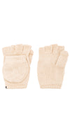 Plush Fleece Lined Fingerless Texting Mittens Winter Gloves Tan | ShopAA