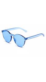 Brixy Blue Shield Sunglass Fashion Eye Wear Shades SHOPAA