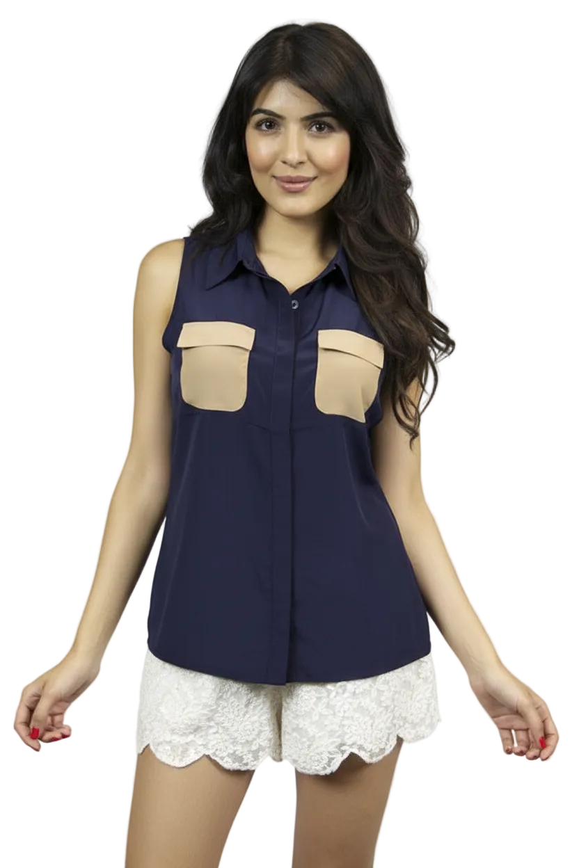 Editorial product image with unobstructed shirt view