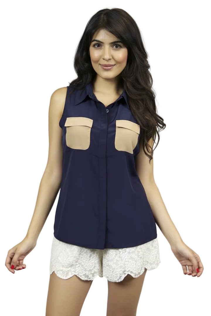 Editorial product image with unobstructed shirt view