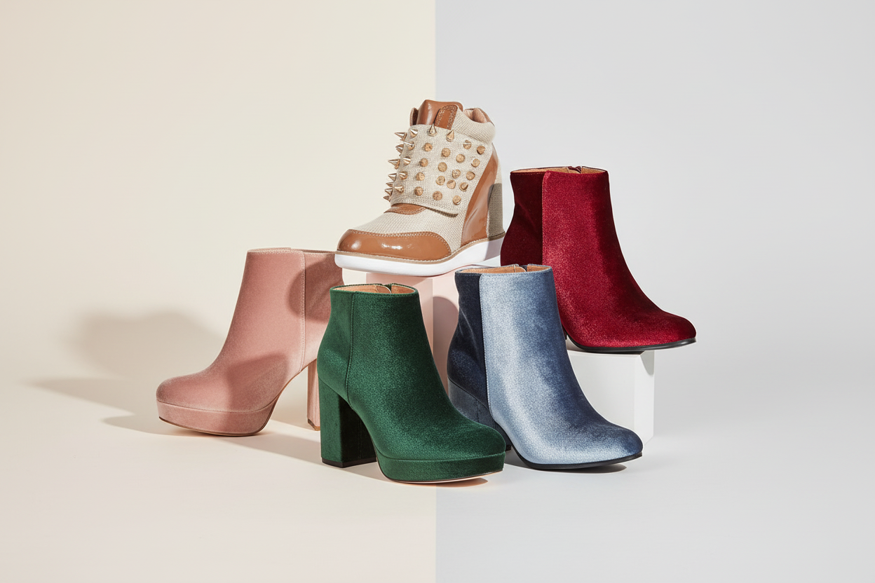 Shoe Collection Background Collage