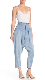 Free People Mover & Shaker Jeans Indigo Blue High Waist Pants | ShopAA