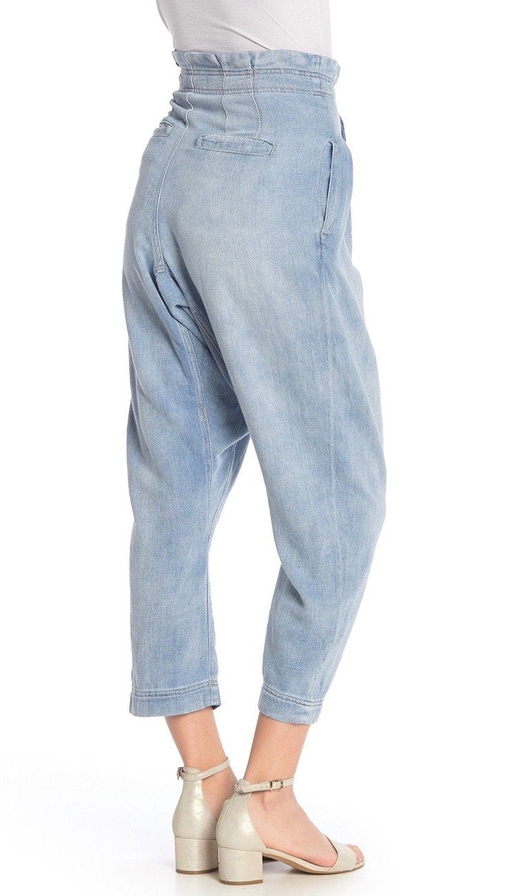 Free People Mover & Shaker Jeans Indigo Blue High Waist Pants | ShopAA