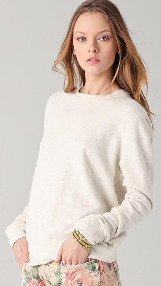 291 Venice Cross Back Pullover in Oatmeal