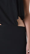 Cruz Maxi Dress in Black by Evenuel Boulee Open Back Long Dress