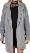 Lush Open Blazer Poclet Cardigan Sweater Jacket Heather Grey