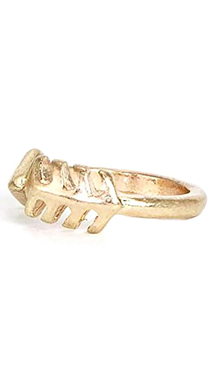 Metal Arrow Cuff Ring in Gold, Silver or Rose Gold