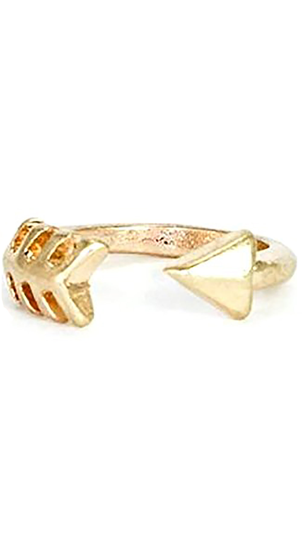 Metal Arrow Cuff Ring in Gold, Silver or Rose Gold