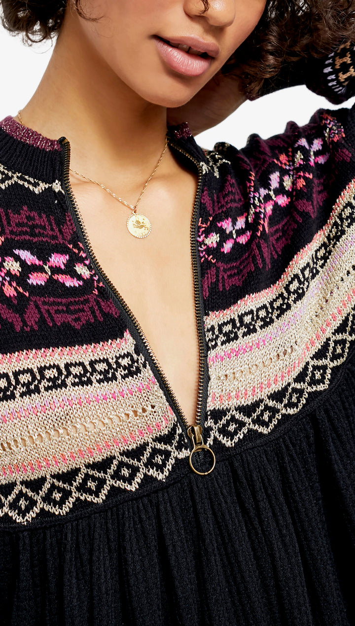 Free People Free People Cabin Fever Sweater Knit Black I ShopAA