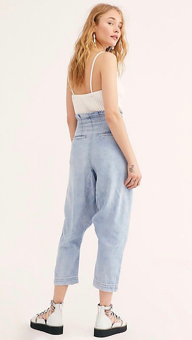 Free People Mover & Shaker Jeans Indigo Blue High Waist Pants | ShopAA