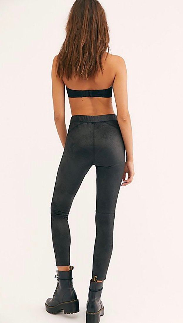 Free People Free People Midnight Vegan Suede Skinny Black | ShopAA