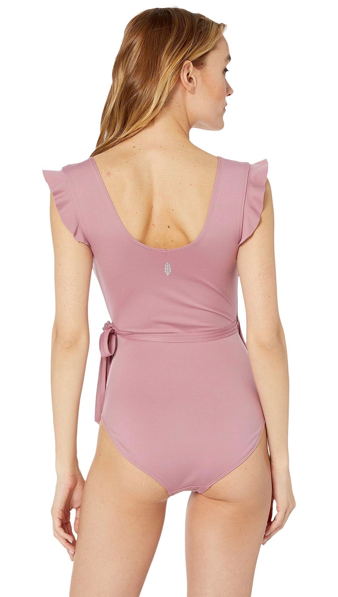 Free People Movement Streamline Flutter Cut Out Bodysuit Pink I ShopAA