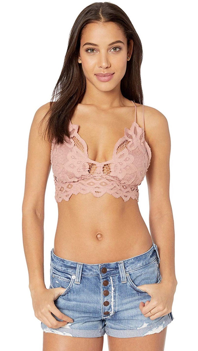 Free People Adella Bralette Rosewood Bra Top Intimates | ShopAA
