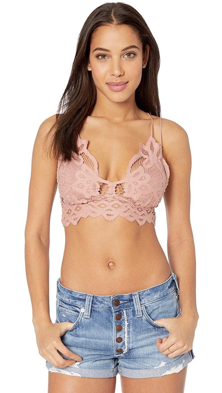Free People Adella Bralette Rosewood Bra Top Intimates | ShopAA