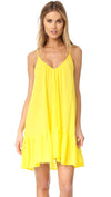 9Seed St Tropez Ruffle Cover Up Mini Dress Sunshine Yellow | ShopAA