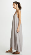 9 Seed Tulum Maxi Swim Cover Up Gauze Dress Pebble Grey | ShopAA