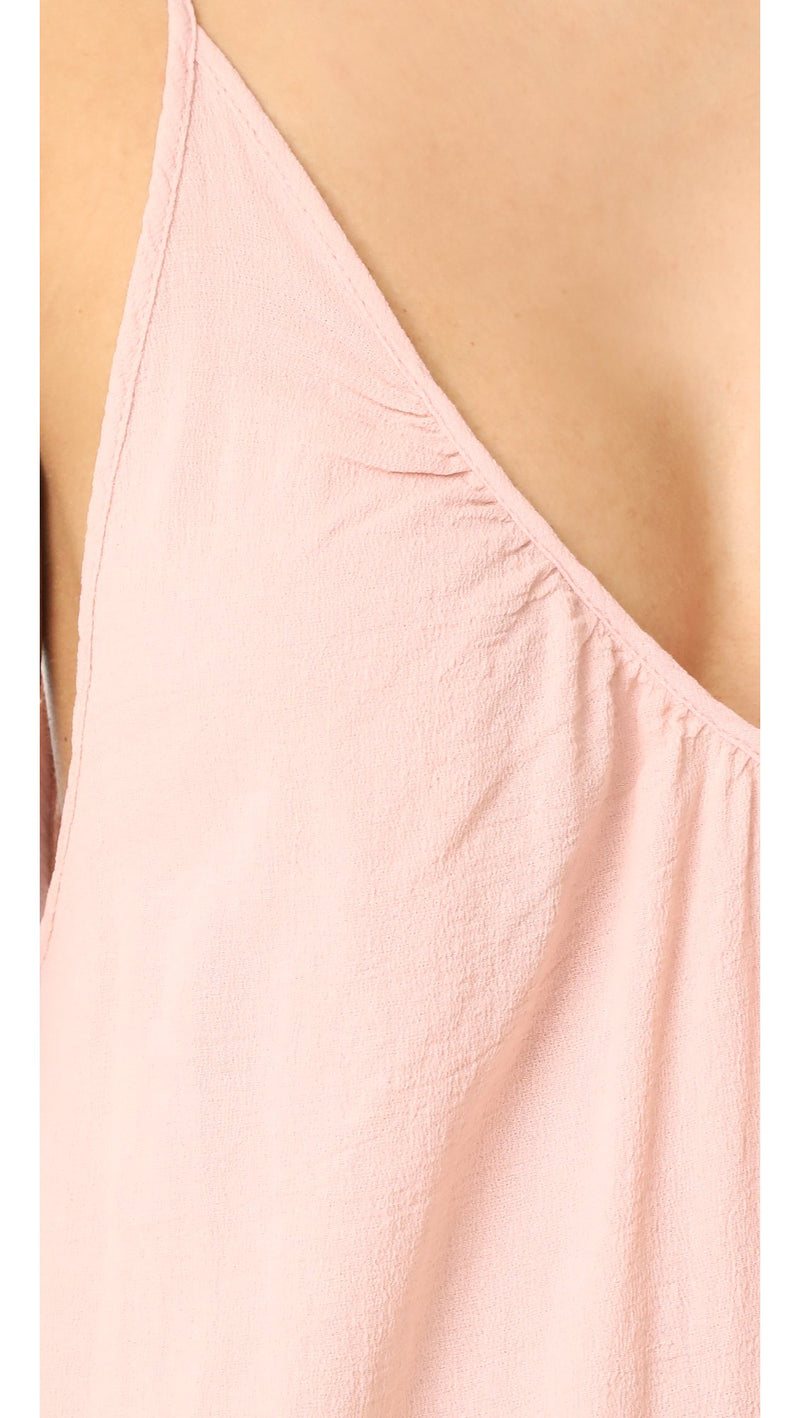 9Seed Paloma Cover Up Ruffle Maxi Dress Dusty Rose Pink | ShopAA