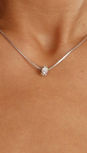 Apparel Addiction Jewelry Clear Stone Bead Necklace