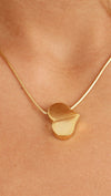 Apparel Addiction Solid Heart Gold Necklace