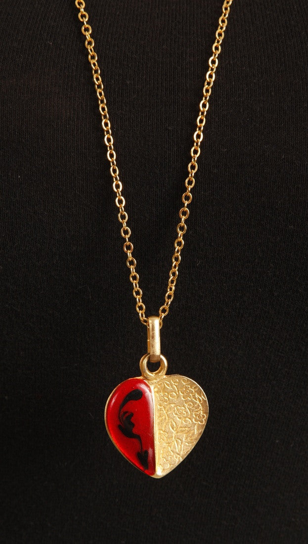 Aparel Addiction Half Heart Necklace