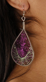 Woven Metallic Thread Earrings available in multiple colors