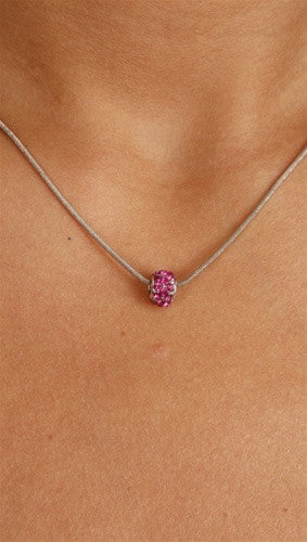 Apparel Addiction Jewelry Pink Stone Bead Necklace
