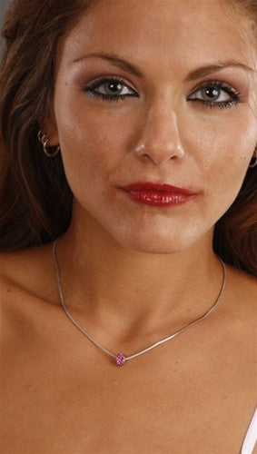 Apparel Addiction Jewelry Pink Stone Bead Necklace