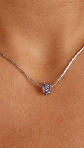 Apparel Addiction Jewelry Purple Stone Bead Necklace