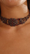 Apparel Addiction Jewelry Vintage Red Choker