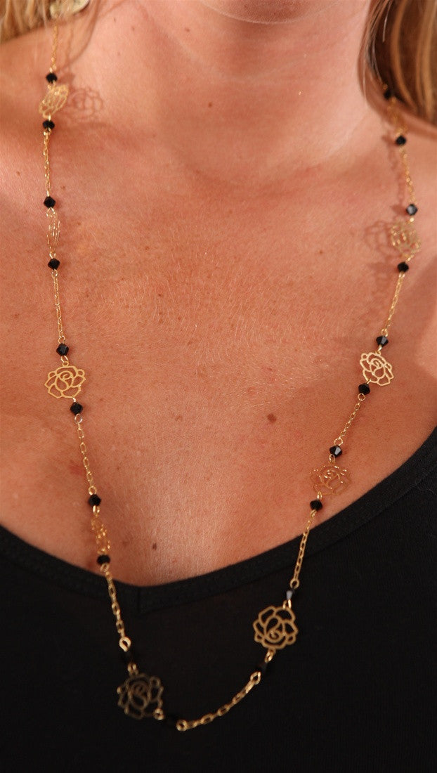 Apparel Addiction Rose Necklace