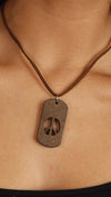 Apparel Addiction Jewelry Peace Cutout Necklace