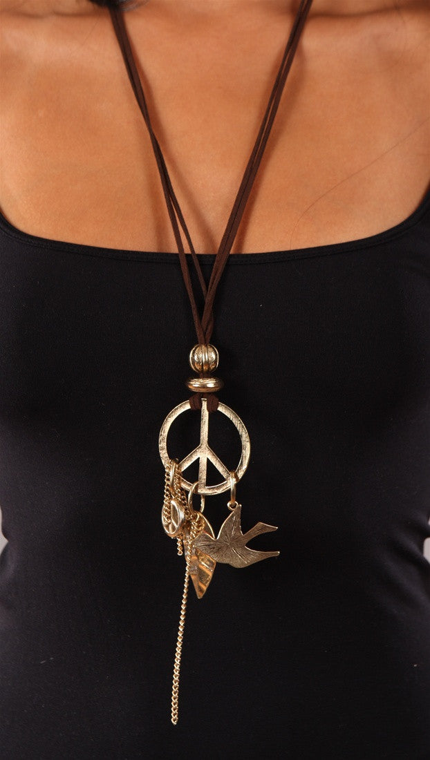 Apparel Addicion Peace Necklace