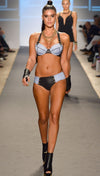 Beach Bunny Swimwear Sexy Divide Denim Push Up Bikini Set