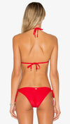 Hard Summer Triangle Halter Top Bikini Red Beach Bunny Swimwear | ShopAA