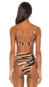 Beach Riot Camilla Bikini Top Tiger Print Underwire Swim I ShopAA