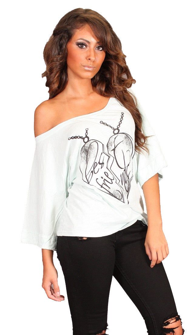Brokedown Best Friends Kimono Shirt in Mint