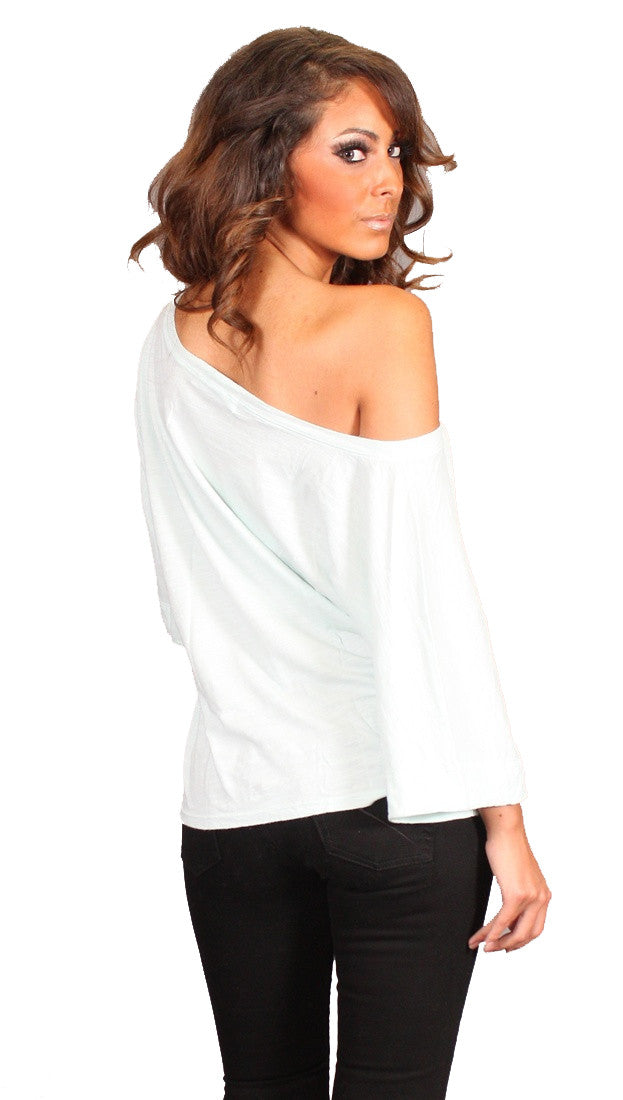 Brokedown Best Friends Kimono Shirt in Mint