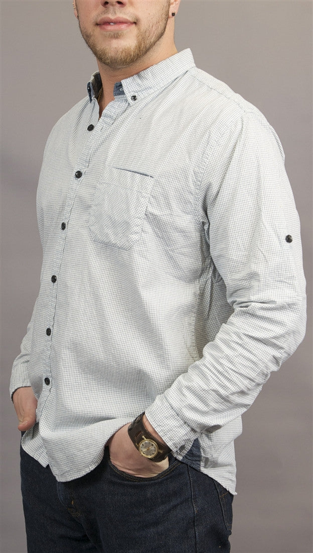 BTNS Plaid 1 Pocket Button Down