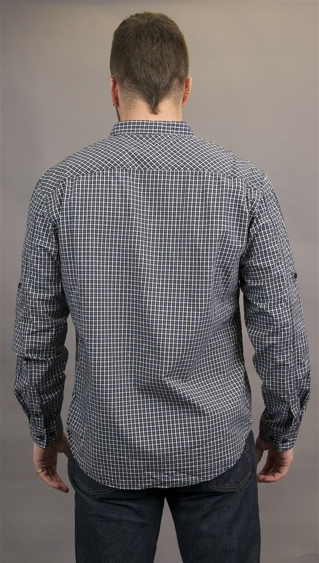 BTNS Seamed Plaid Work 2 Pocket Button Down