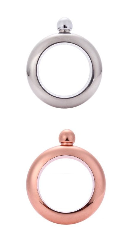 Blush Bangle Bracelet Flask - Style Rose Gold Finish 3 oz. Capacity  Engraved | eBay
