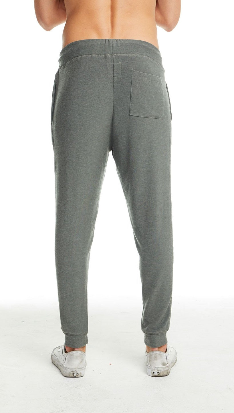 Chaser LA Mens Cozy Knit Drawstring Jogger Pants Safari Green | ShopAA