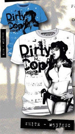Code 64 Seven Dirty Cop Tee (Available in White and Blue)