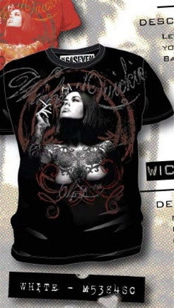 Code 64 Seven Wicked Quickie Tee in Black