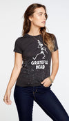 Chaser LA Grateful Dead Dancing Skeleton Crew Neck Tee Shirt Vintage Black | ShopAA